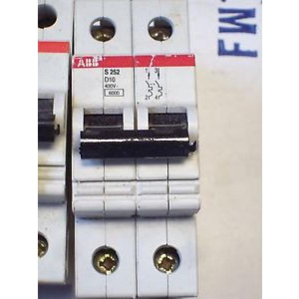 S 252 D10, S252 D10, S252D10,  ABB CIRCUIT BREAKER 2 POLE #1 image