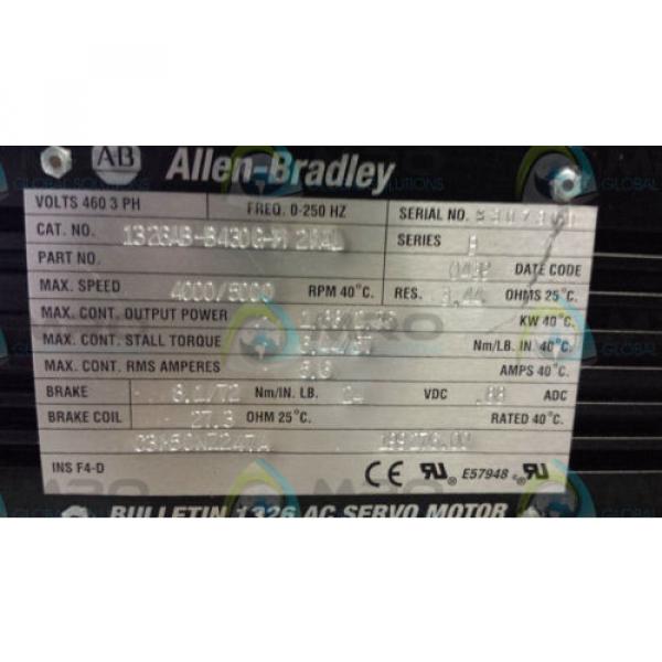 ALLEN BRADLEY 1326AB-B430G-M2K4L SER. B AC SERVO MOTOR 1.88/2.36 KW *NEW IN BOX* #4 image