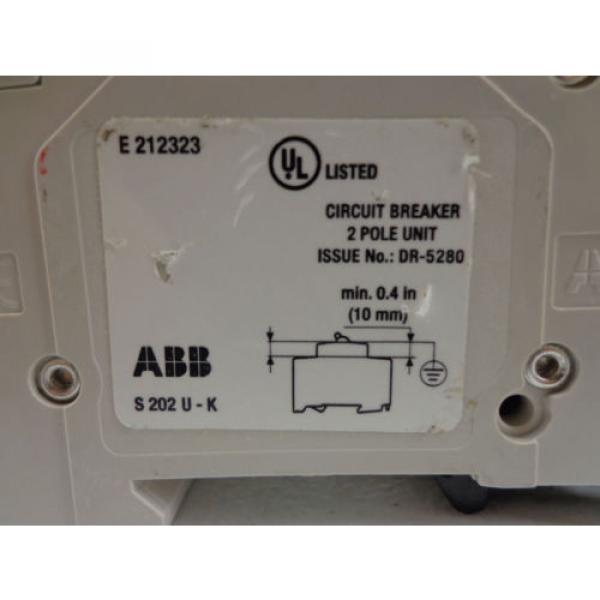 ABB S202U-K4A Circuit Breaker 4A 2P 240V #1 image