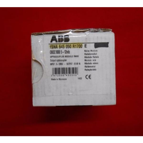 NEW ABB  OBOC1000    5-12VDC  1SNA 645 050 R1700 E Optocoupler Module R600 #3 image