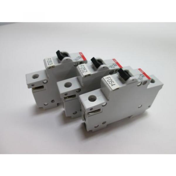 Lot of 3 ABB S261-B16 Circuit Breakers, Rated Current: 16A, Voltage: 230/400VAC #1 image