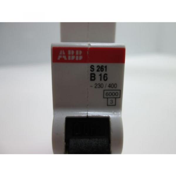 Lot of 3 ABB S261-B16 Circuit Breakers, Rated Current: 16A, Voltage: 230/400VAC #3 image