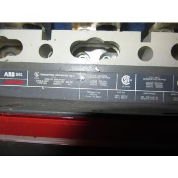 ABB SACE S6L 800 AMP 690V Circuit Breaker 2 yr warranty #2 image