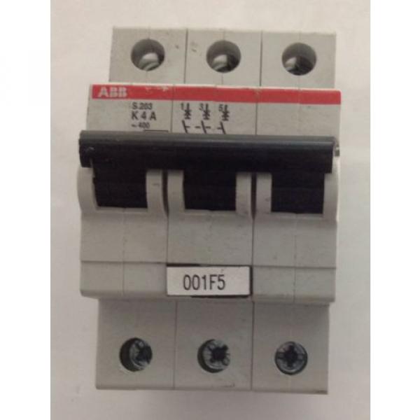 ABB * 3 POLE CIRCUIT BREAKER * S 203 K4 #2 image