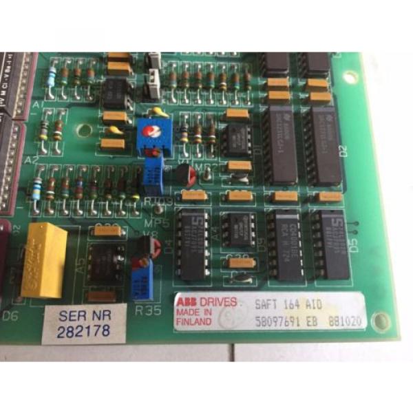 USED ABB SAFT 164 AIO,58097691 EB ,5761423-4C INPUT/OUTPUT BOARD ANALOG,BOXYE #2 image