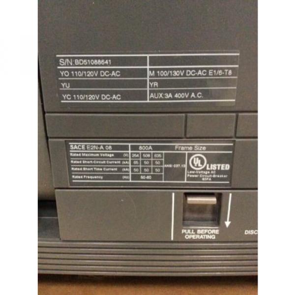 ABB  E2N-A 08 800 Amp  SACE Emax 3 Pole New In Factory Box!! #2 image