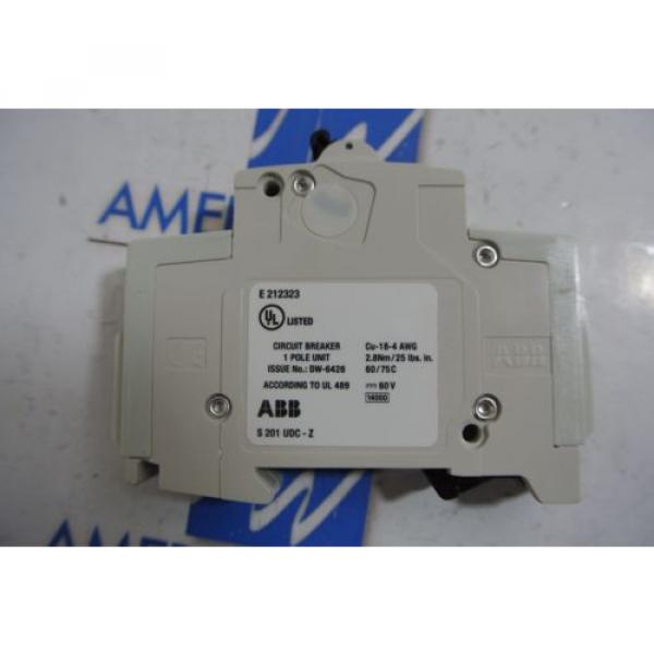 ABB 1 pole 16 Amp Breaker S201UDC-Z 16A  S201UDC  60v #5 image