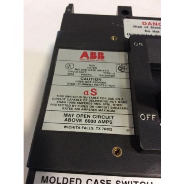 ABB LS TYPE 600A CIRCUIT BREAKER #2 image