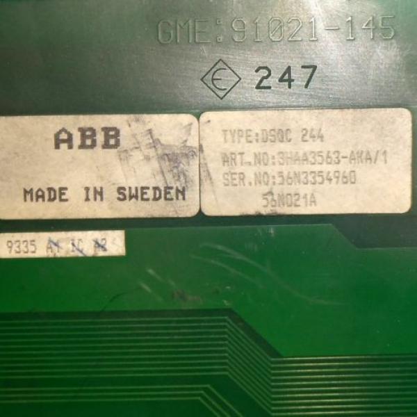 ABB 4-SLOT BACKPLANE DSQC 244 / 3HAA3563-AKA/1 #2 image