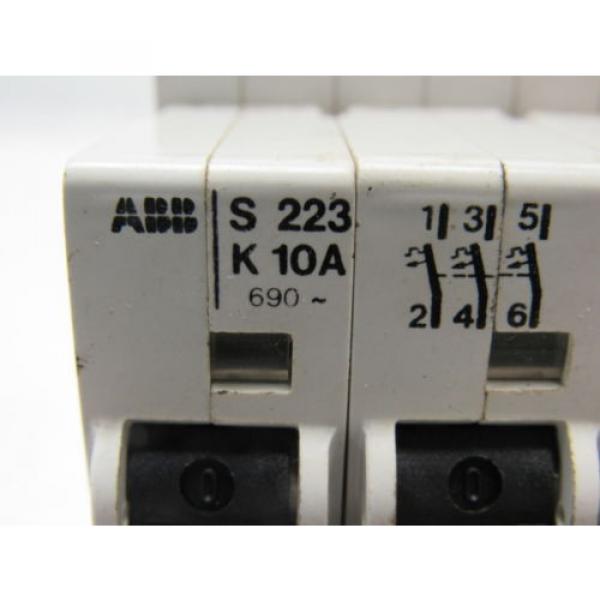 ABB S223K10A Circuit Breaker 3 Pole 10A 690V #7 image