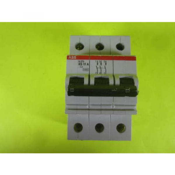 ABB Circuit Breaker -- S273 KS 15A -- Used #1 image