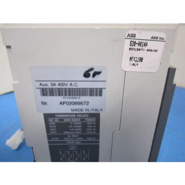 ABB SACE S3 S3N 150 amp 400v AC Circuit Breaker #5 image