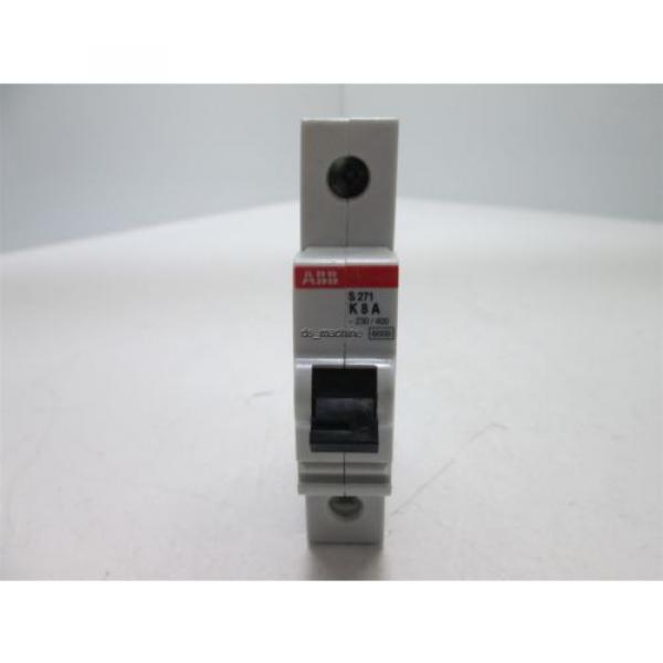 ABB S 271 K8A 1 Pole Circuit Breaker 8A, 277/480VAC #1 image