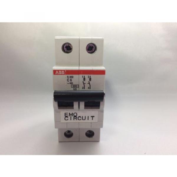 ABB S202-C6 2P 6 A 277/480V CIRCUIT BREAKER #1 image