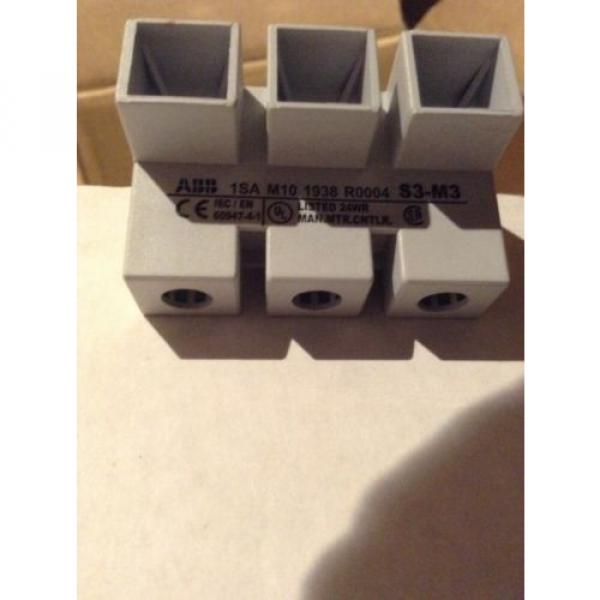 New Lot of  8 ABB S3-M3 Power Infeed Block 63A, 600VAC #1 image