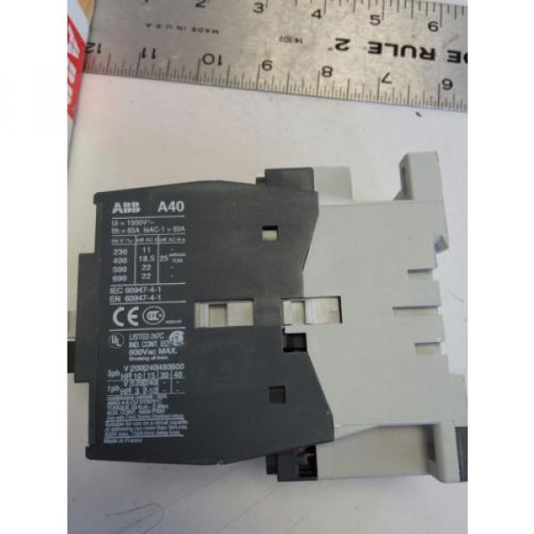 NEW OLD ABB A40-30-01 ,230V COIL,A40 3P CONTR,200/50,230/60 A40-30-01-37, CG #2 image