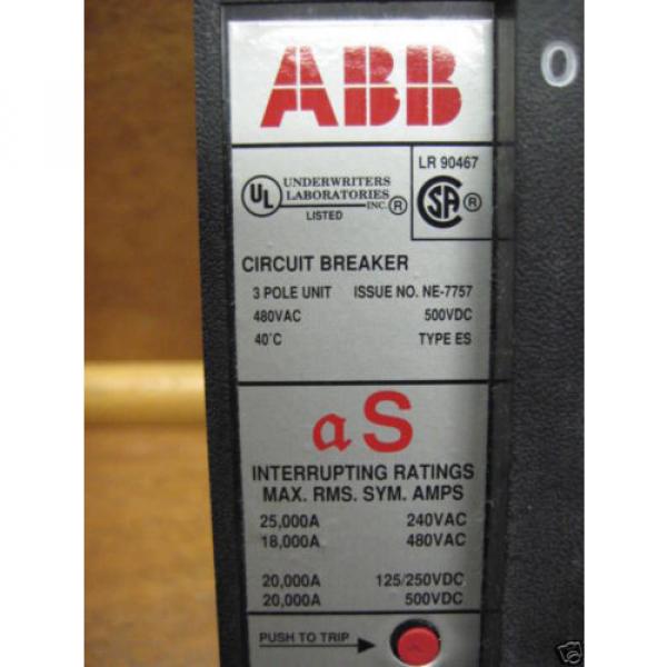 ABB ESB43175L 175A Breaker 480V NEW Type ES 175 Amp 480 VAC ESB43175-L NIB #3 image