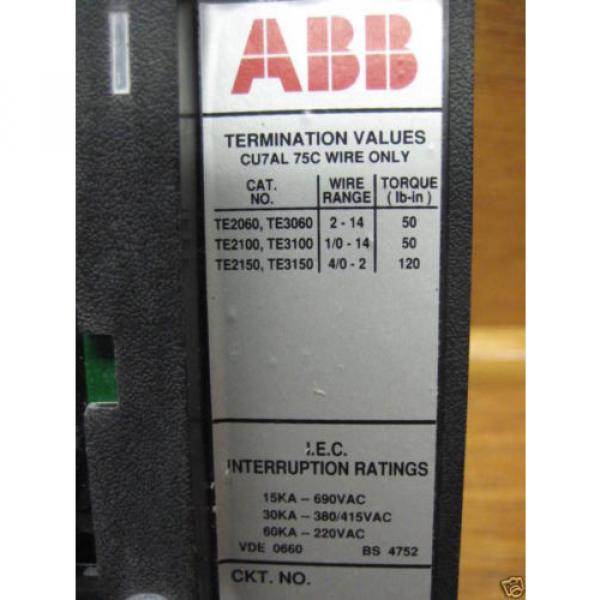 ABB ESB43175L 175A Breaker 480V NEW Type ES 175 Amp 480 VAC ESB43175-L NIB #4 image