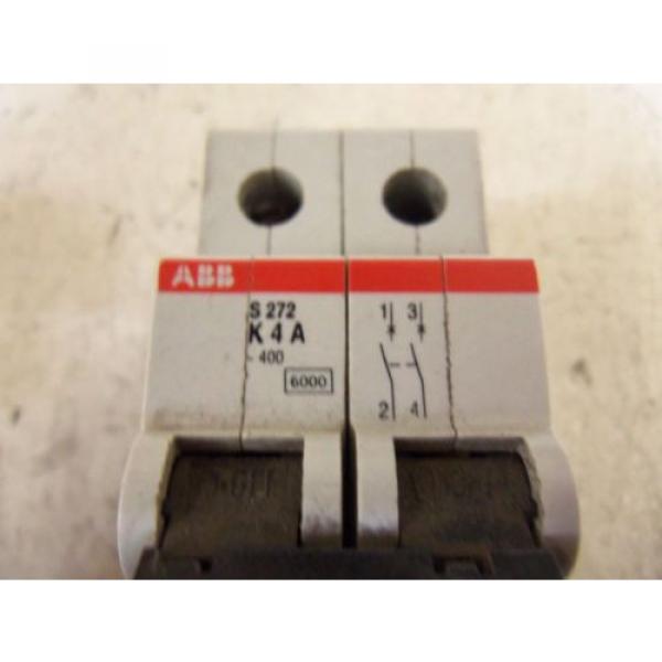 LOT OF 4 ABB CIRCUIT BREAKERS S272-K4 *USED* #4 image