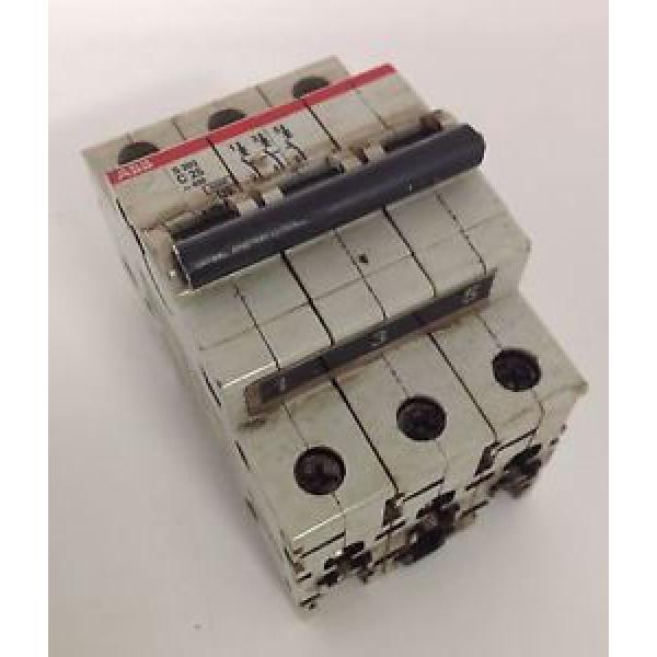 ABB 3 POLE S203 C25 CIRCUIT BREAKER   101218 #1 image