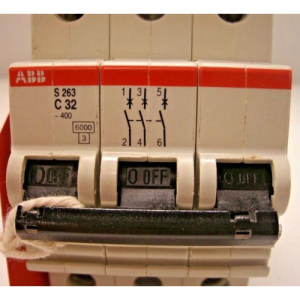 ABB S263-C32, 3-Pole 32 A 400VAC, C-Curve Circuit Breaker #3 image