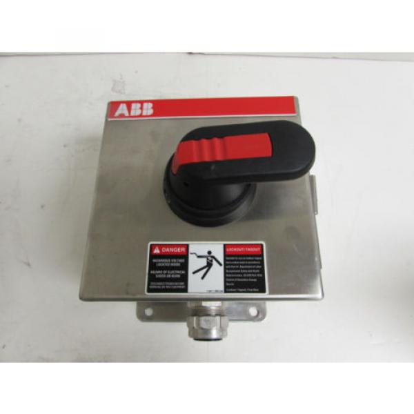 ABB NF32X-4PB6A TYPE 4X ENCLOSED DISCONNECT SWITCH 600V 60HZ 40A **XLNT** #1 image