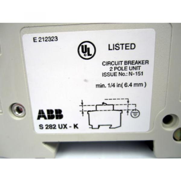 ABB 2 POLE CIRCUIT BREAKER S 282 UX K 30 A #2 image