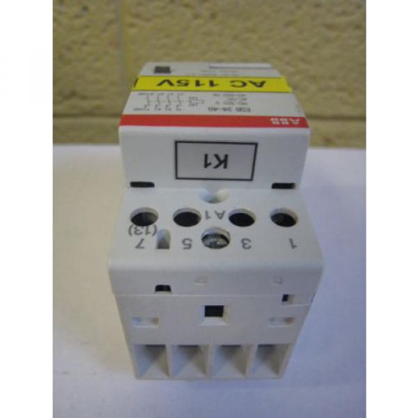 ABB ESB 24-40 110-120V AC/DC 40-450Hz Modular Contactor Used Free Shipping #4 image