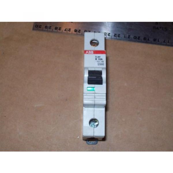 NEW ABB ASEA BROWN BOVERI S281-K10A 10A  1P CIRCUIT BREAKER 480 VAC  N809 #1 image