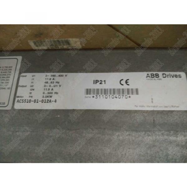 1PC ABB inverter ACS510-01-012A-4 380V 5.5KW USED     #2 #2 image