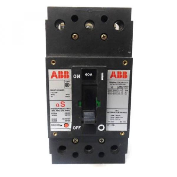 ABB, CIRCUIT BREAKER, 3 POLE, 480 VAC, UXAB727131R115 #1 image