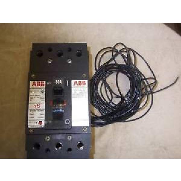 ABB uxab 3 pole 600v 80 amp circuit breaker  shunt trip #1 image