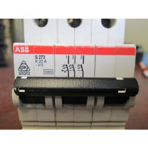 ABB Circuit Breaker S 273 20A 480V 3P Used #2 image