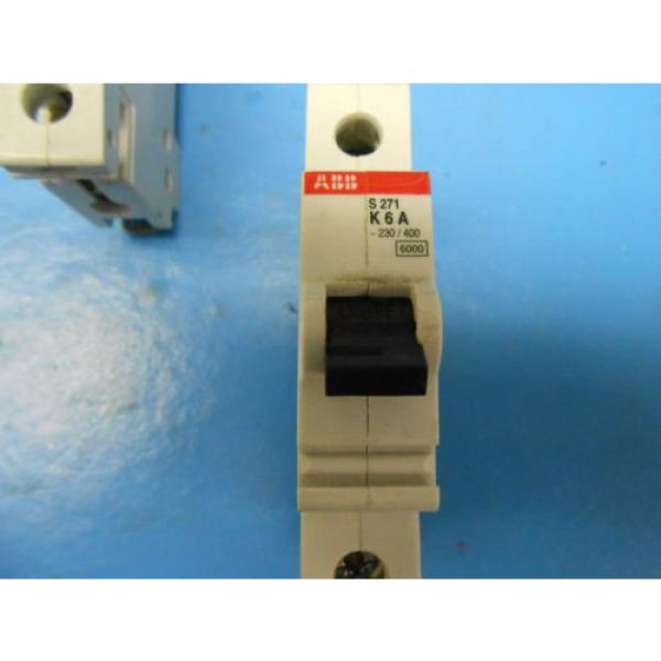 ABB Circuit Breaker S271 K6A , lot of 2 #3 image