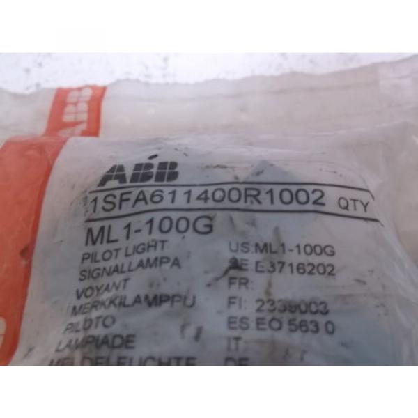 ABB ML1-100G PILOT LIGHT *NEW IN A BAG* #1 image