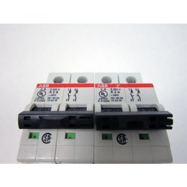 2x ABB S202U K2A HIGH PERFORMANCE CIRCUIT BREAKER 240VAC #4 image