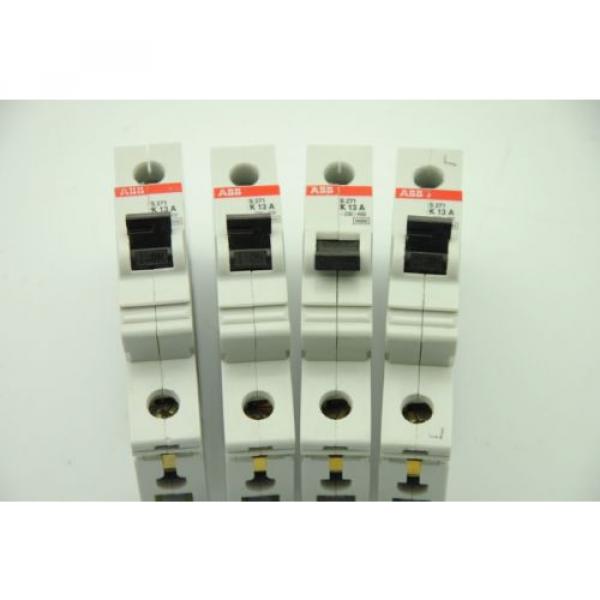 ABB S 271 K 13A Single-Pole Circuit Breaker, Lot of 4 #1 image