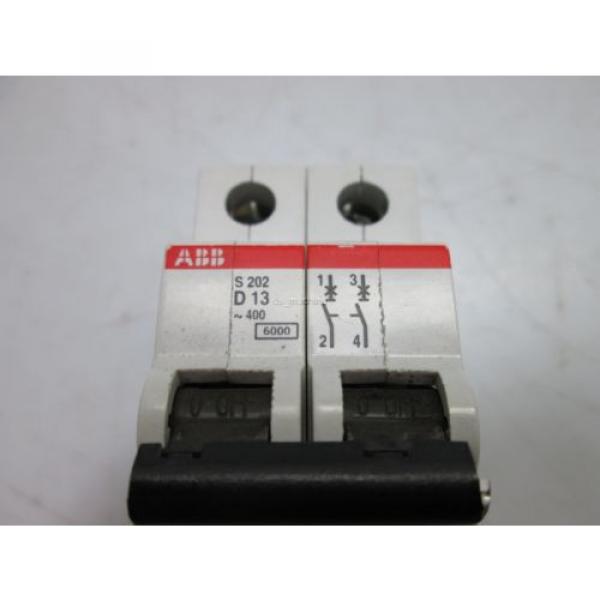 ABB S202 D13 Circuit Breaker, 2-Pole, 230V-400V #2 image