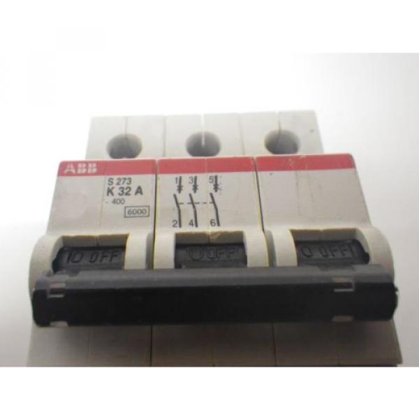 ABB S273 K32A S273K32A circuit breaker 3 pole *USED AND TESTED* #2 image