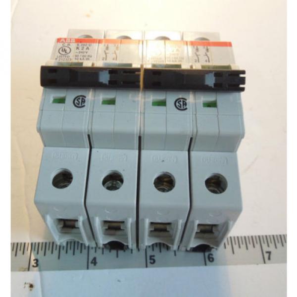 ABB S202U K 2 a circuit breaker 2 AMP lot of 2 DIN Mount New #1 image