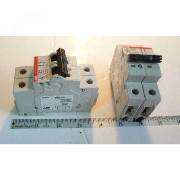 ABB S202U K 2 a circuit breaker 2 AMP lot of 2 DIN Mount New #3 image