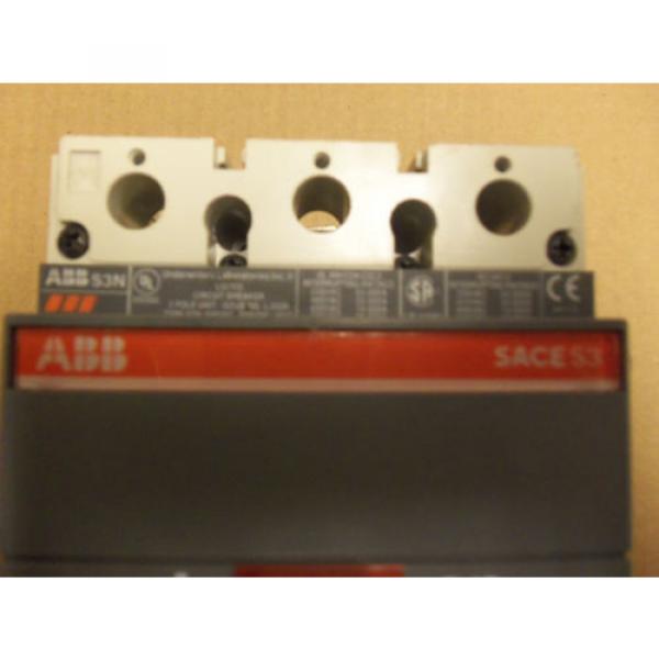 ABB S3N SACE S3 3 POLE 60 AMP CIRCUIT BREAKER AUX 3 amp 400v AB00361670 #2 image