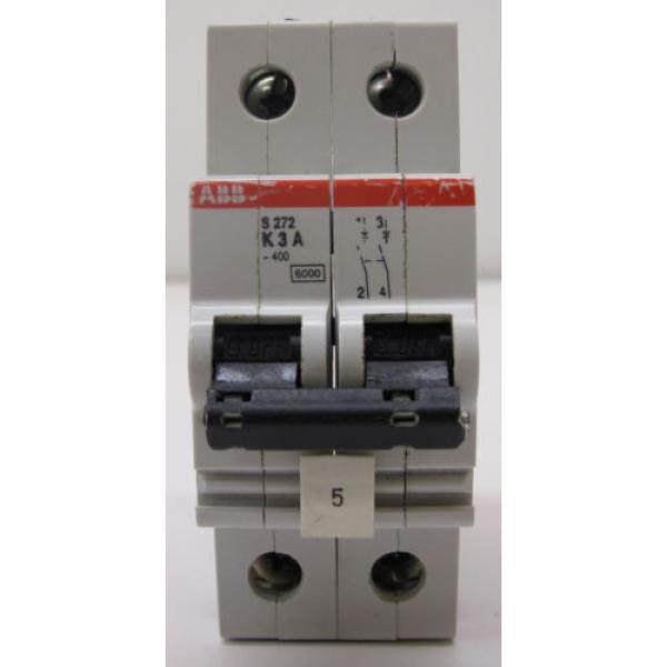 ABB MINI CIRCUIT BREAKER TYPE K TWO POLE 3A S272-K3 #2 image