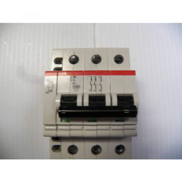 ABB CIRCUIT BREAKER S283C6 6A 6 A AMP 3P 3 POLE 400V #2 image