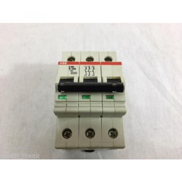 ABB CIRCUIT BREAKER 10AMP 3POLE 277/480VAC S283-K10 #2 image