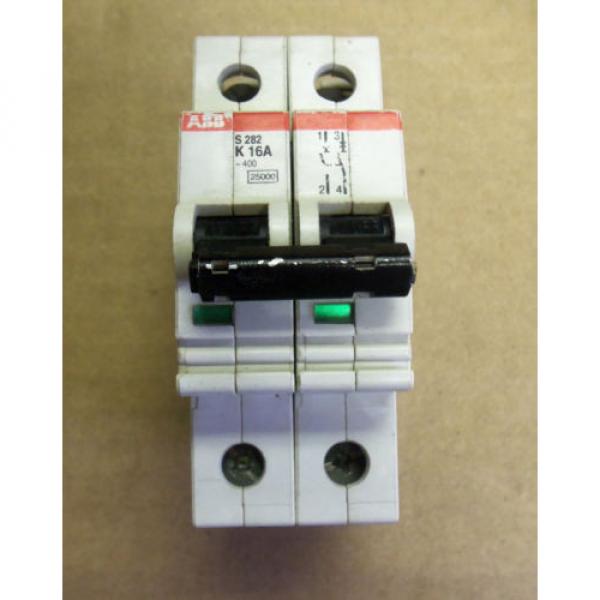 ABB S282 K16A 2 Pole 16 Amp Circuit Breaker S 282 K 16 A #1 image