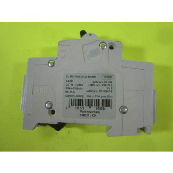 ABB Circuit Breaker 5A -- S202U-K5 -- Used #1 image