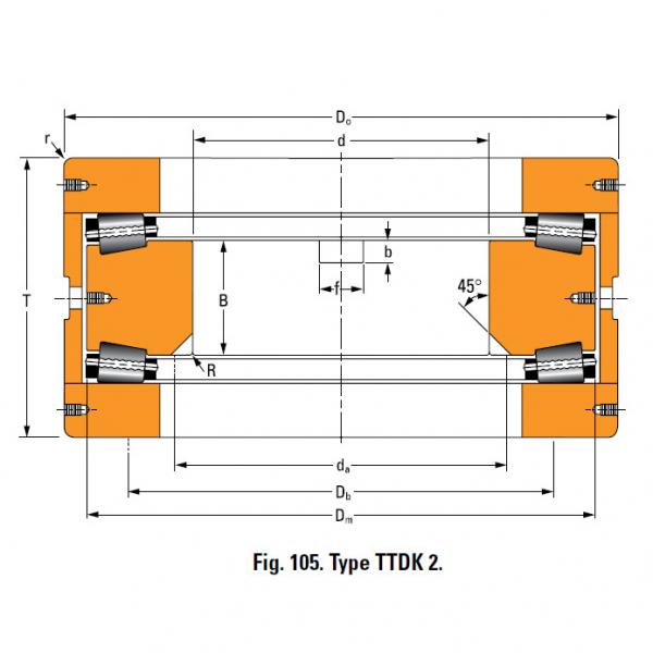 Bearing T6110F Thrust Race Double #2 image