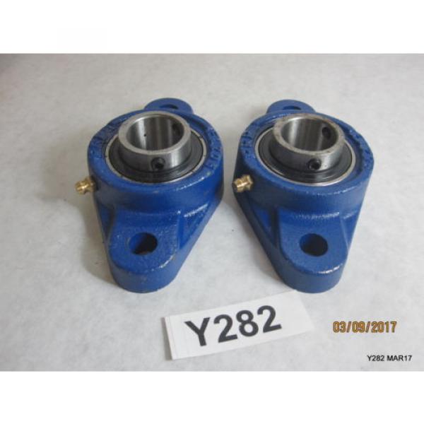 2 QTY PRP 1&#039;&#039; 2-Bolts Flange Units Cast Iron UC205-16 Mounted Bearing FL205 #1 image