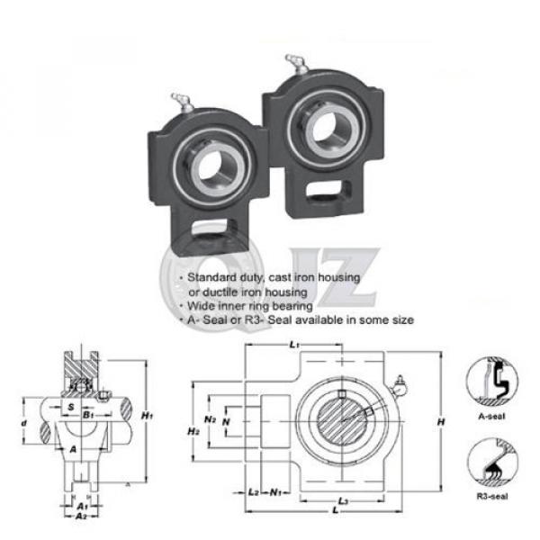 2x 2 in Take Up Units Cast Iron UCT211-32 Mounted Bearing UC211-32+T211 New #2 image